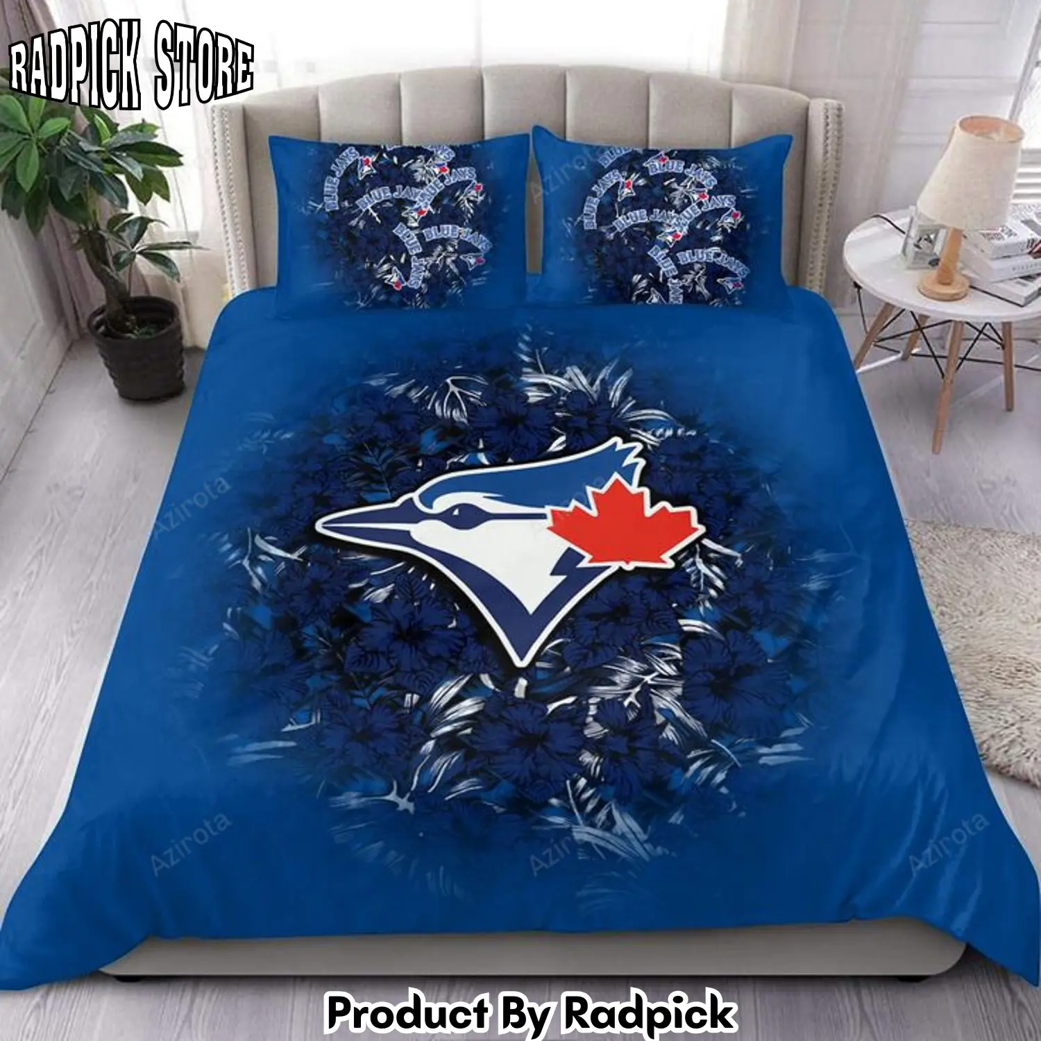 Radpick toronto blue jays bedding set v8 rp327678